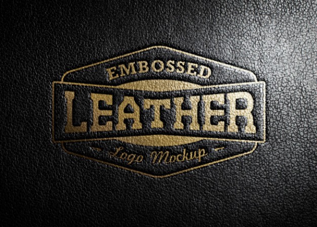 Shiny Leather Stamping Logo