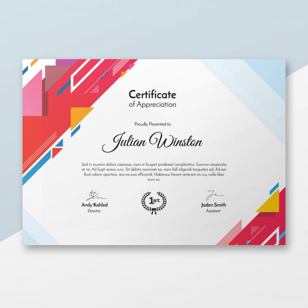Modern Stylish Certificate