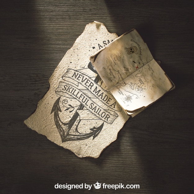 Old Paper Sailing Concept