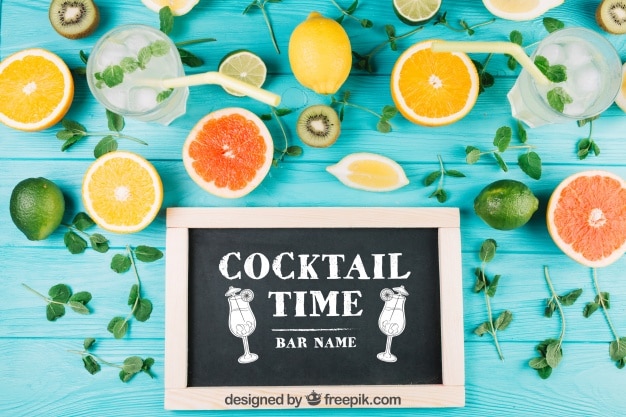 Summer Fruit Cocktail Concept
