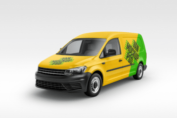 Van Advertising PSD Mockup Available for Free