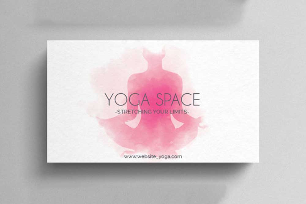 yoga business card template