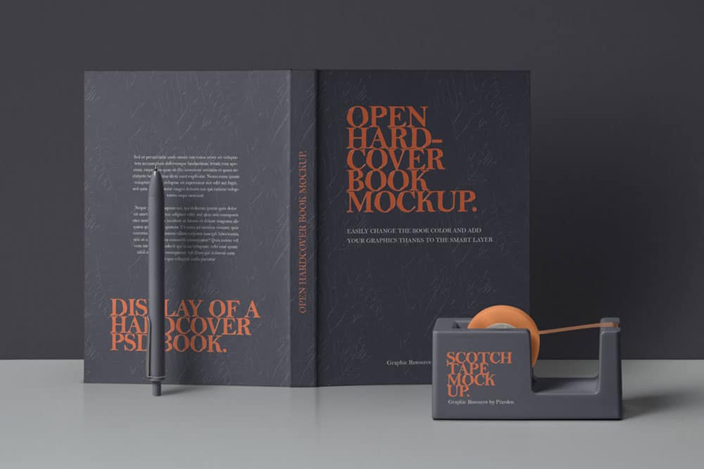 open book mockups