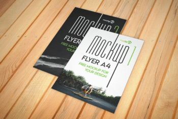 A4 Sized Flyer Mockup – Available in Layered PSD Format