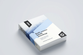 Simple & Sober Softcover Book PSD Mockup