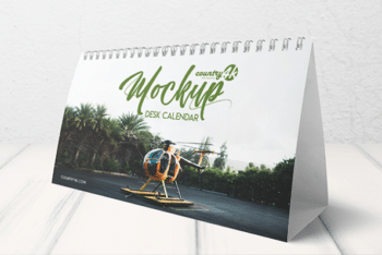 Desk Calendar PSD Mockup – Available in Layered Format