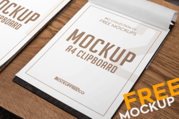 A4 Sized Clipboard PSD Mockup – Available in Print-ready Format