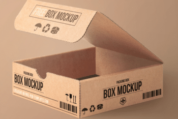 Carton Packaging PSD Mockup for Free