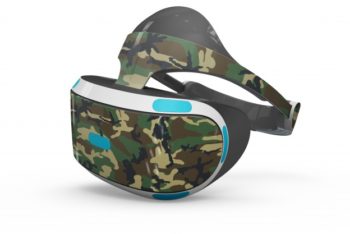 Free Military Style VR Headset Mockup in PSD