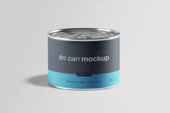 Free Download Tin Can Mockup