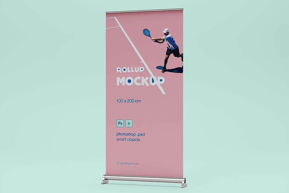 free rollup banner mockup