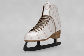 Free Awesome Ice Skating Shoes Mockup in PSD