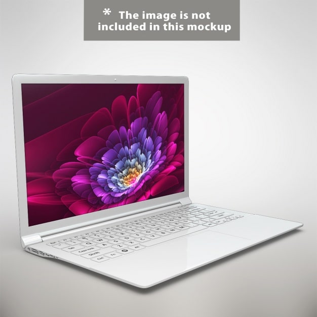 Elegant White Laptop