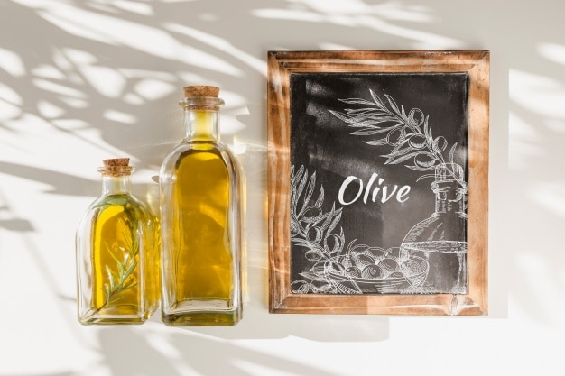 Olive Oil Bottle Plus Slate