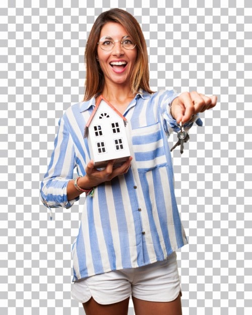 Smiling Woman Homeowner
