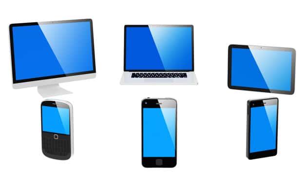3D Electronic Devices Vector