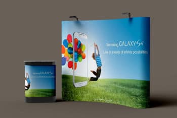 Free PSD Trade Show Booth Mockup