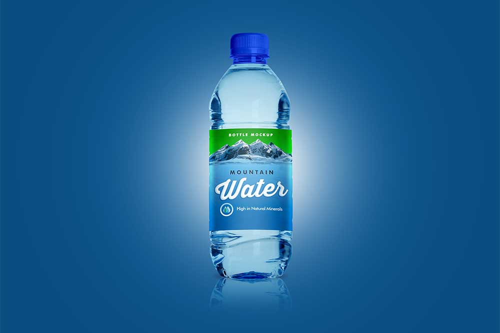 water bottle mockup free psd