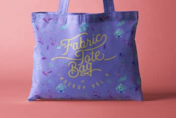 Pretty Looking Tote Bag PSD Mockup for Free