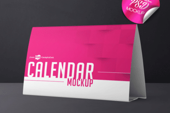 Fully Customizable Calendar PSD Mockup