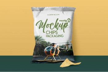 Useful & Photorealistic Chips Packaging PSD Mockup