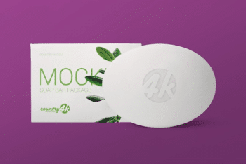 Soap Bar Packaging Mockup – Available in PSD Format With Useful Features