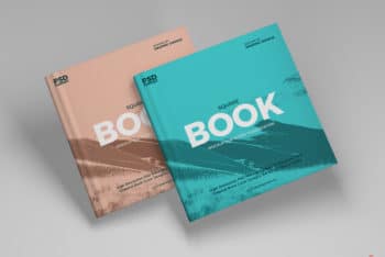 Free Book Mockup for Creating Book Cover Design Presentation