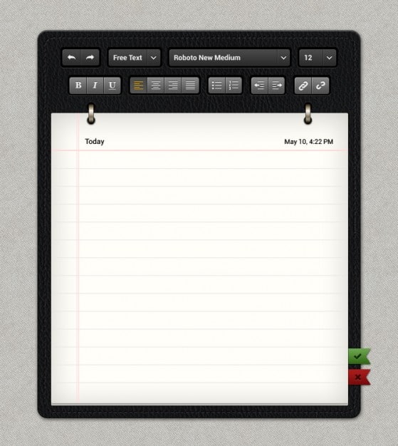 Classic Notepad Template
