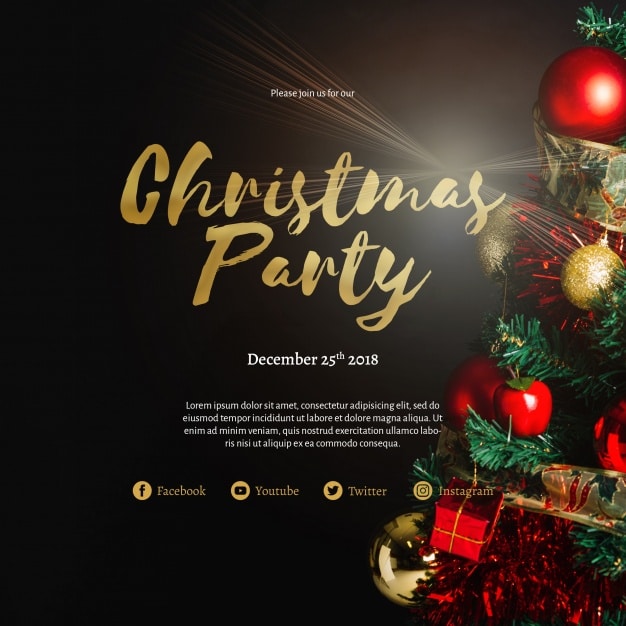 Merry Christmas Party Invitation