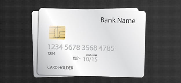 Blank White Credit Card