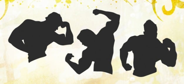 Male Muscle Fitness Silhouette