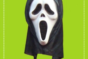Free Scream Horror Mask Mockup in PSD