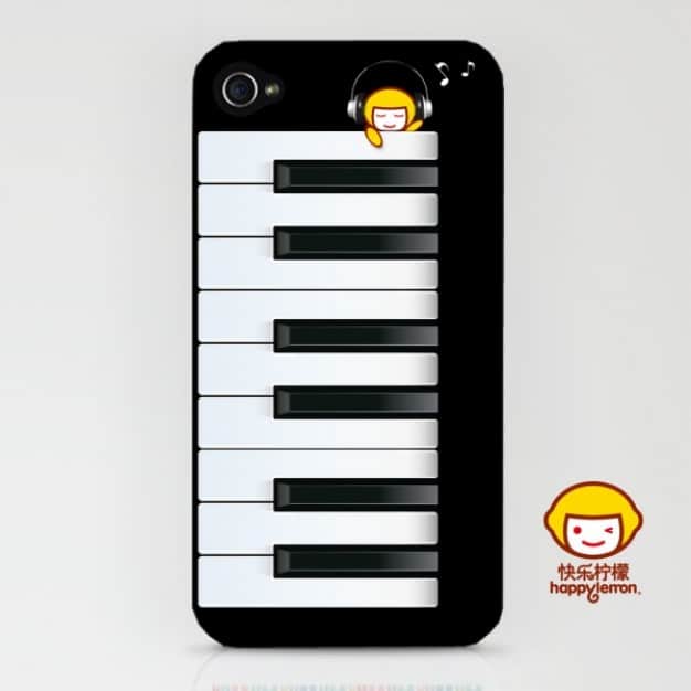 Piano Themed Smartphone Shell