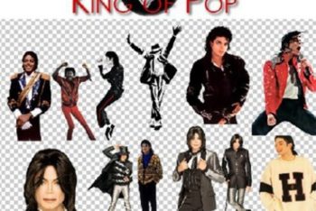 Free Michael Jackson Poses Mockup in PSD