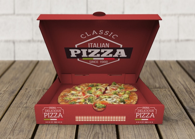 Classic Open Pizza Box