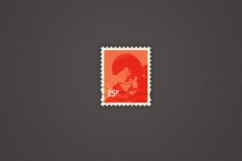 Free Stylish Little Postage Stamp Mockup in PSD