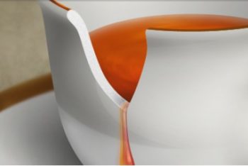 Free Realistic Broken Teacup Mockup in PSD