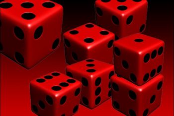 Free Red Six Sided Dice Mockup in PSD