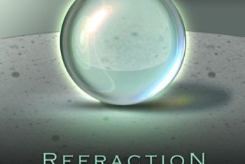Free Shiny Refraction Sphere Mockup in PSD