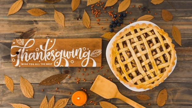 Thanksgiving Pie Scene