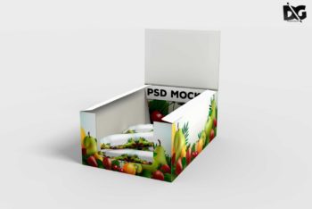 Fully Customizable & Photoshop Compatible Chocolate Box Packaging PSD Mockup