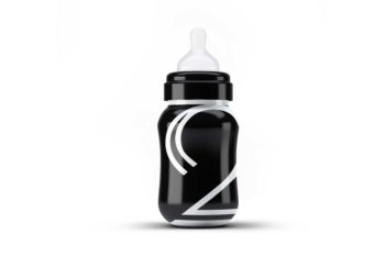 Use Feeding Bottle PSD Mockup to Create Newborn Baby Bottle Design