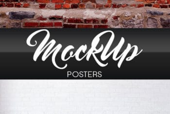Free Poster PSD Mockup to Design Beautiful Posters