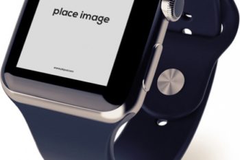 Fully Customizable Apple Watch Mockup – Available in PSD Format