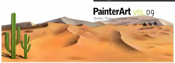Desert Painting Scene
