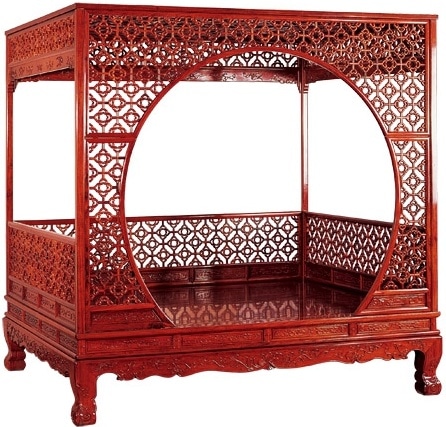 Ornate Mahogany Bed