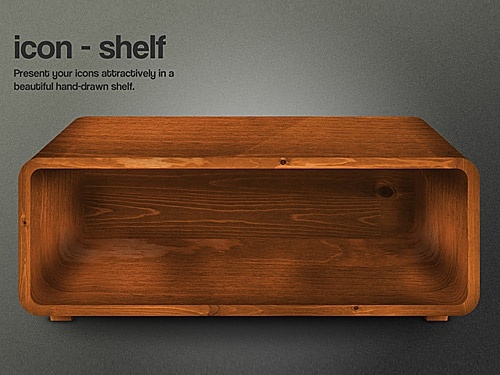 Weathered Wooden Shelf
