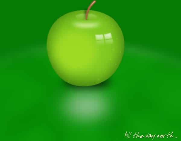 Layered Green Apple