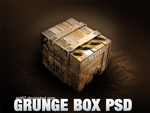 Grunge Crate Box