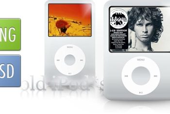 Free Old Generation iPod Designs Mockup in PSD
